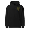 Africanis™ Unisex Men's Simien Organic Black Hoodie Front