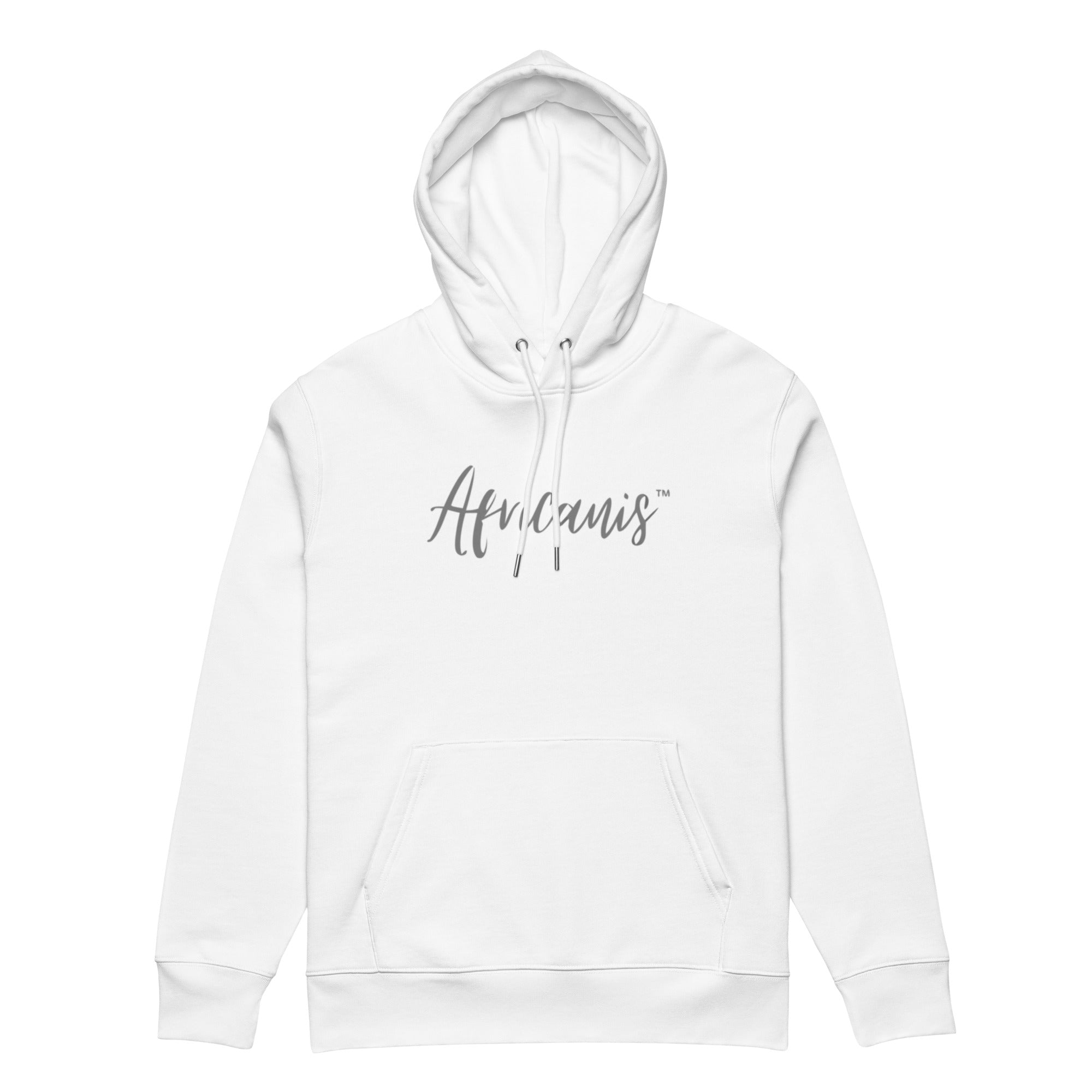 Africanis™ Unisex White Organic Kalahari Hoodie