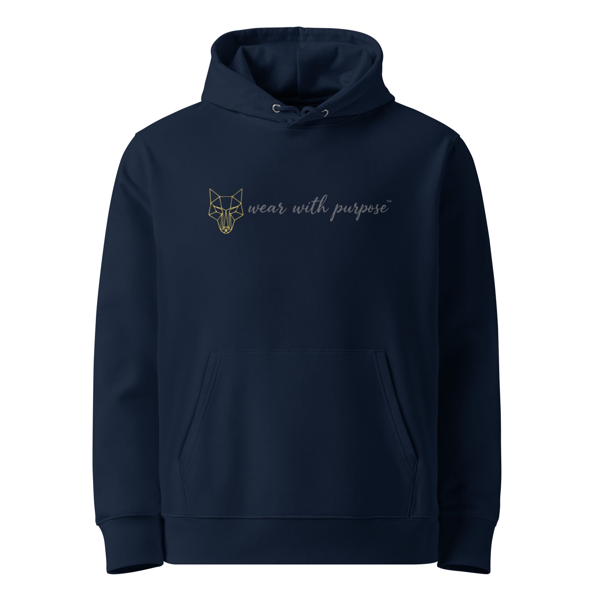 Africanis Volcanoes Organic Hoodie French Navy Front