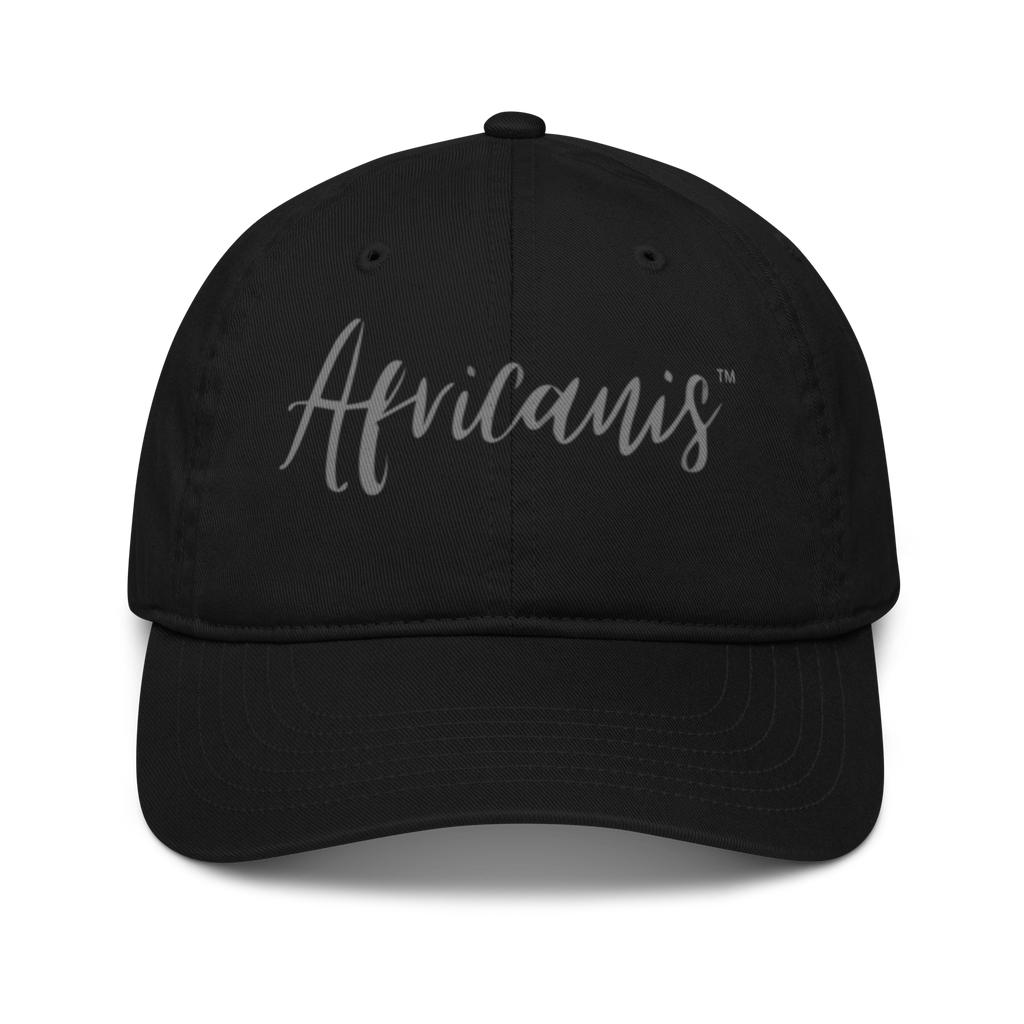 Africanis™ Wogakuria Black Organic Baseball Cap Front