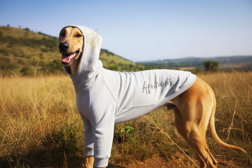 Light Grey Africanis Dog Hoodie